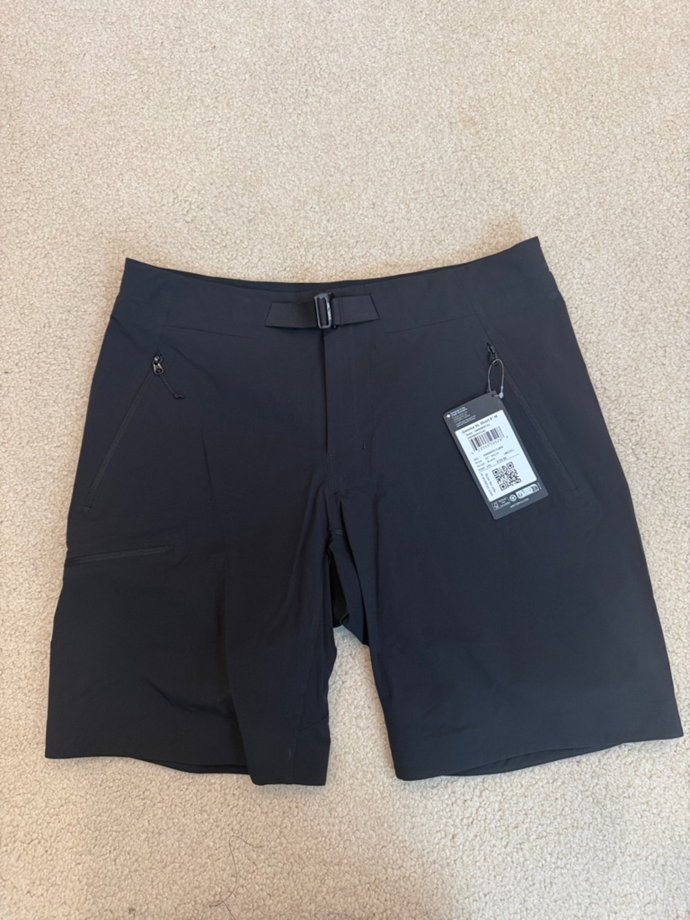 Arc'teryx Black Men's Athletic Shorts with Integrated Belt Gamma SL M